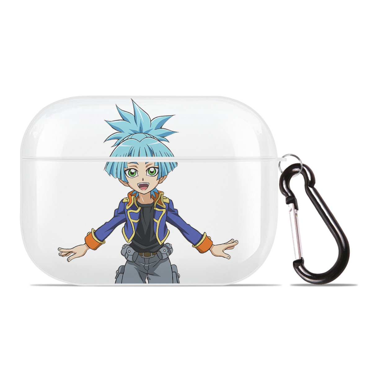 （画像用） 遊☆戯☆王 Yu-Gi-Oh! 【AirPods Pro用】ハードシェル保護ケース 耐衝撃・防指紋・カラビナ付き商品仕様