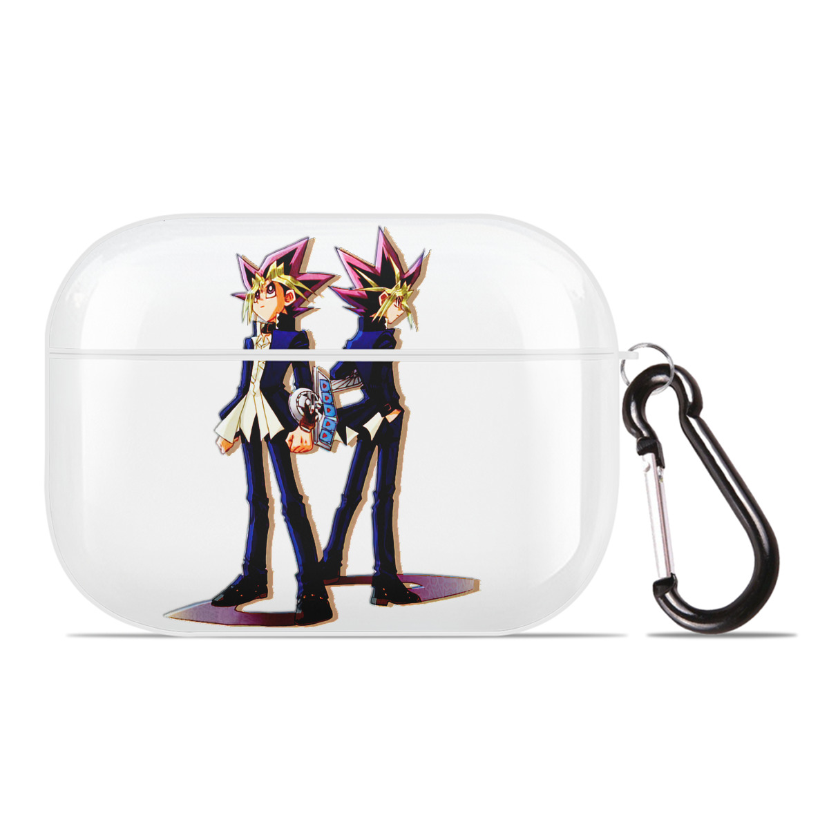 （画像用） 遊☆戯☆王 Yu-Gi-Oh! 【AirPods Pro用】ハードシェル保護ケース 耐衝撃・防指紋・カラビナ付き商品仕様
