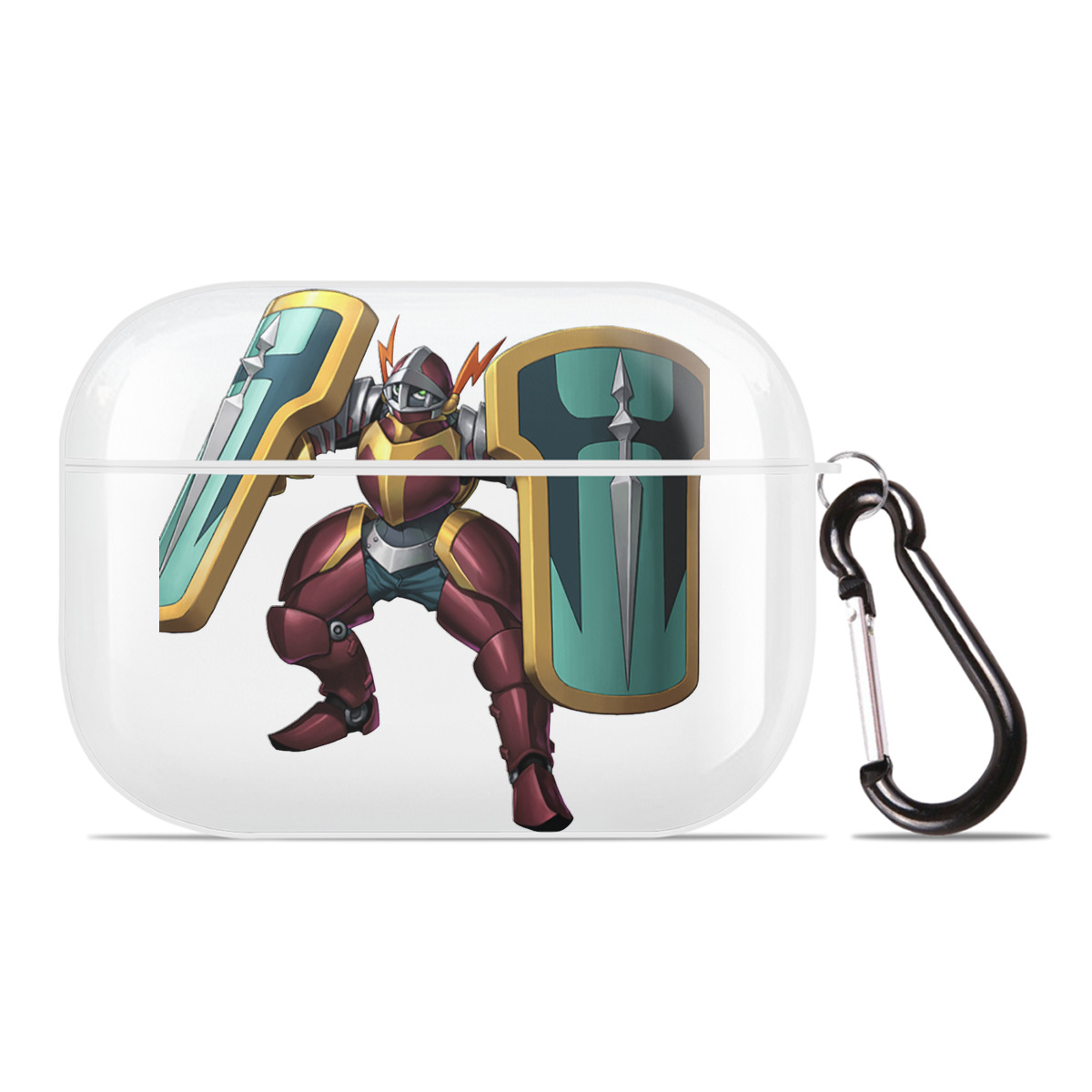 （画像用） 遊☆戯☆王 Yu-Gi-Oh! 【AirPods Pro用】ハードシェル保護ケース 耐衝撃・防指紋・カラビナ付き商品仕様