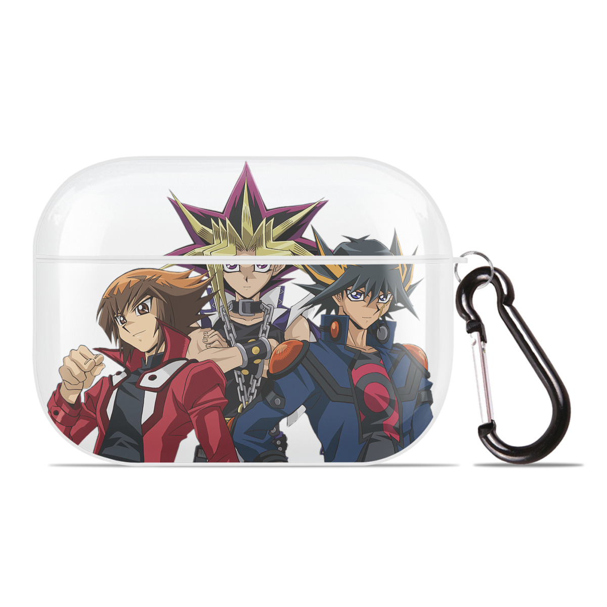 （画像用） 遊☆戯☆王 Yu-Gi-Oh! 【AirPods Pro用】ハードシェル保護ケース 耐衝撃・防指紋・カラビナ付き商品仕様