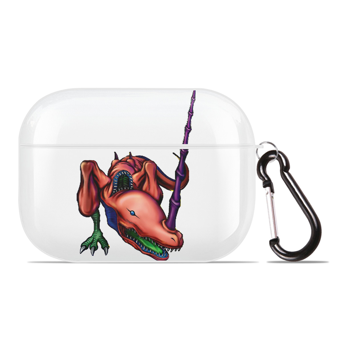（画像用） 遊☆戯☆王 Yu-Gi-Oh! 【AirPods Pro用】ハードシェル保護ケース 耐衝撃・防指紋・カラビナ付き商品仕様