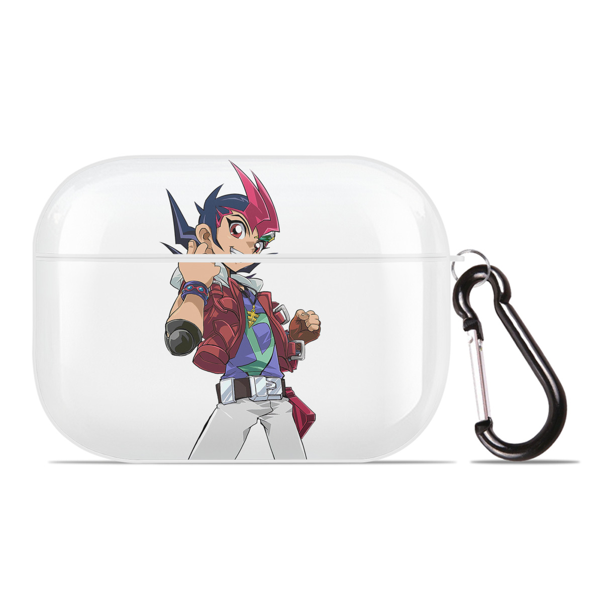 （画像用） 遊☆戯☆王 Yu-Gi-Oh! 【AirPods Pro用】ハードシェル保護ケース 耐衝撃・防指紋・カラビナ付き商品仕様