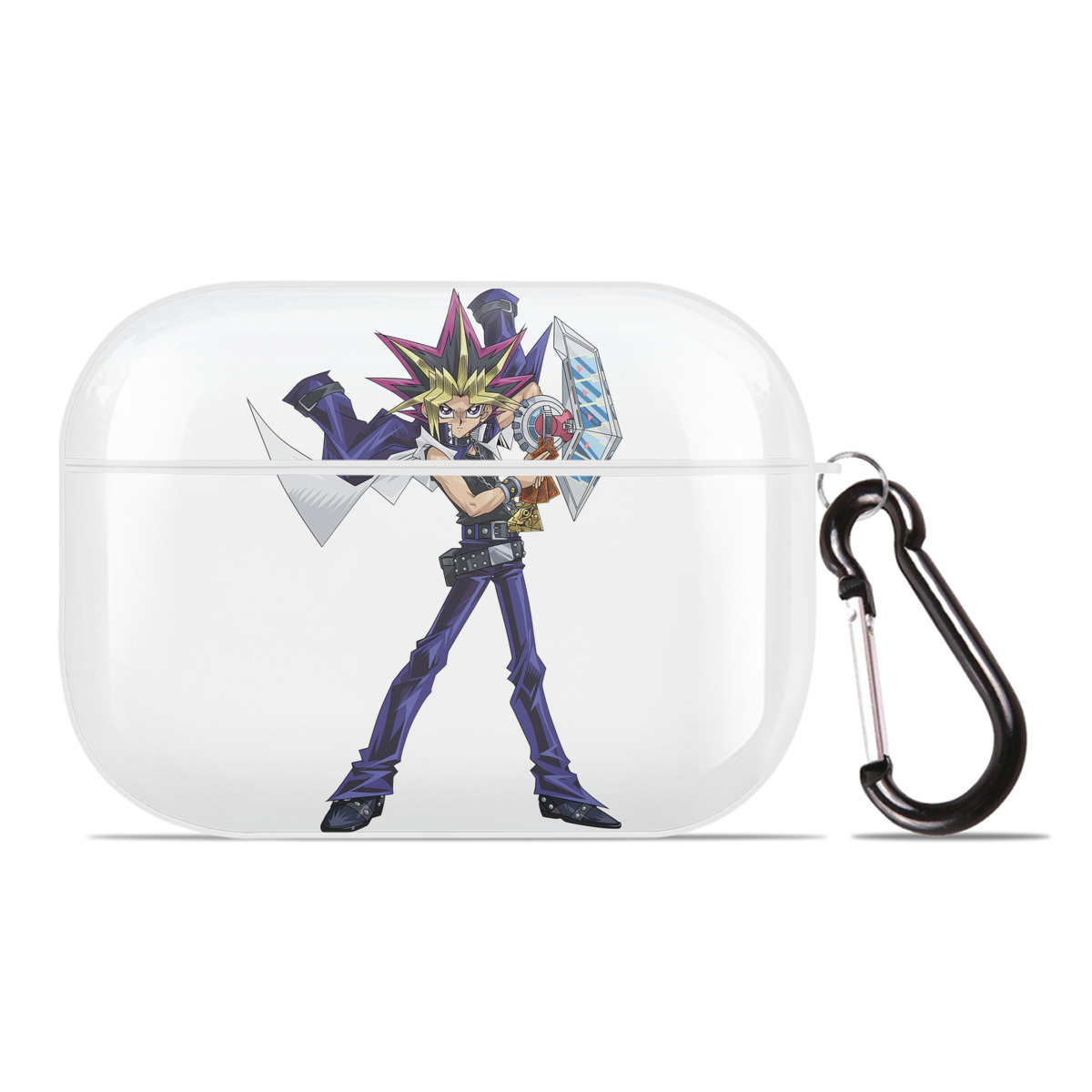 （画像用） 遊☆戯☆王 Yu-Gi-Oh! 【AirPods Pro用】ハードシェル保護ケース 耐衝撃・防指紋・カラビナ付き商品仕様