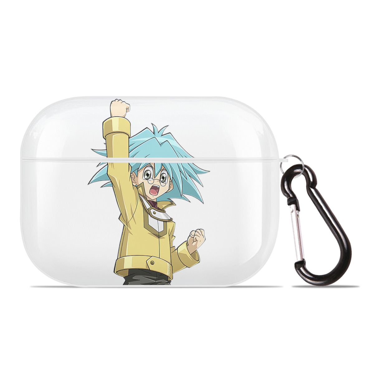 （画像用） 遊☆戯☆王 Yu-Gi-Oh! 【AirPods Pro用】ハードシェル保護ケース 耐衝撃・防指紋・カラビナ付き商品仕様