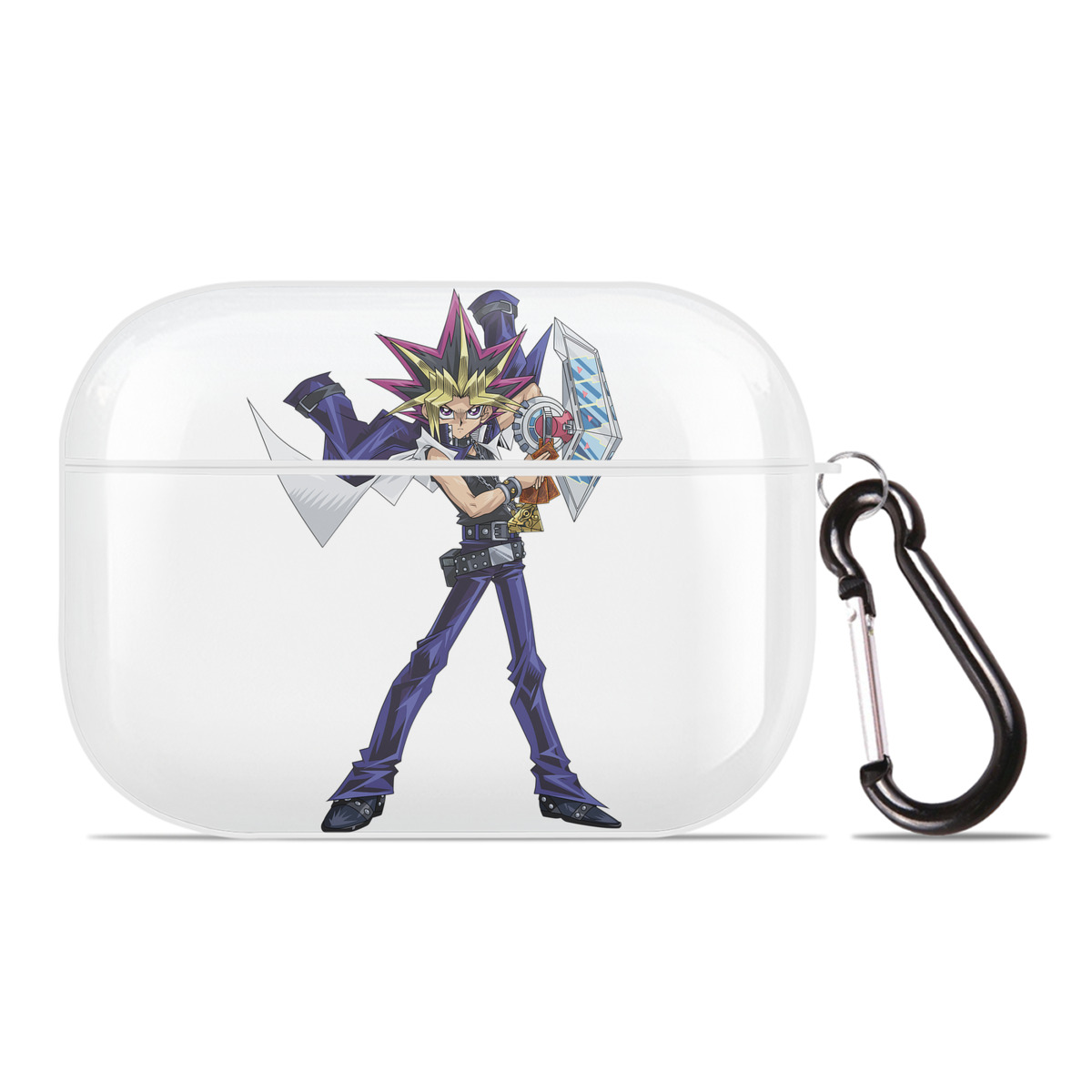 （画像用） 遊☆戯☆王 Yu-Gi-Oh! 【AirPods Pro用】ハードシェル保護ケース 耐衝撃・防指紋・カラビナ付き商品仕様
