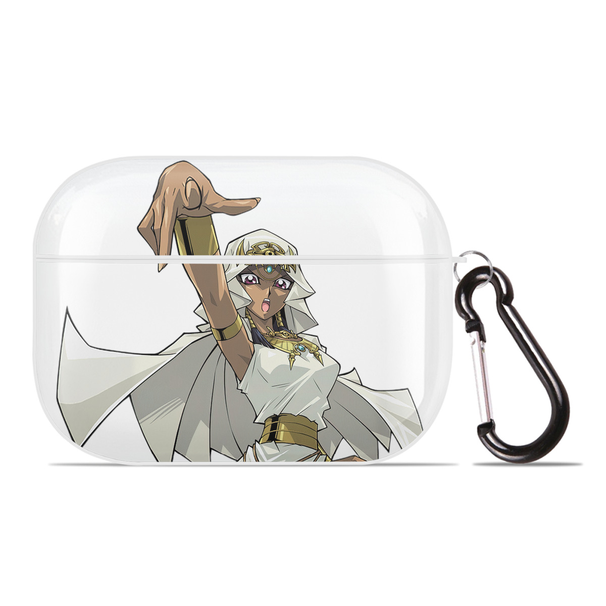 （画像用） 遊☆戯☆王 Yu-Gi-Oh! 【AirPods Pro用】ハードシェル保護ケース 耐衝撃・防指紋・カラビナ付き商品仕様