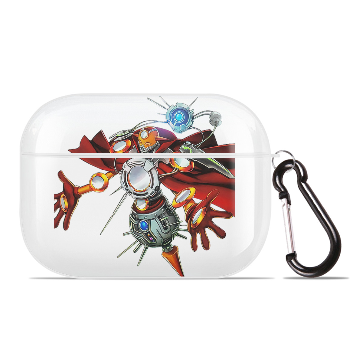 （画像用） 遊☆戯☆王 Yu-Gi-Oh! 【AirPods Pro用】ハードシェル保護ケース 耐衝撃・防指紋・カラビナ付き商品仕様