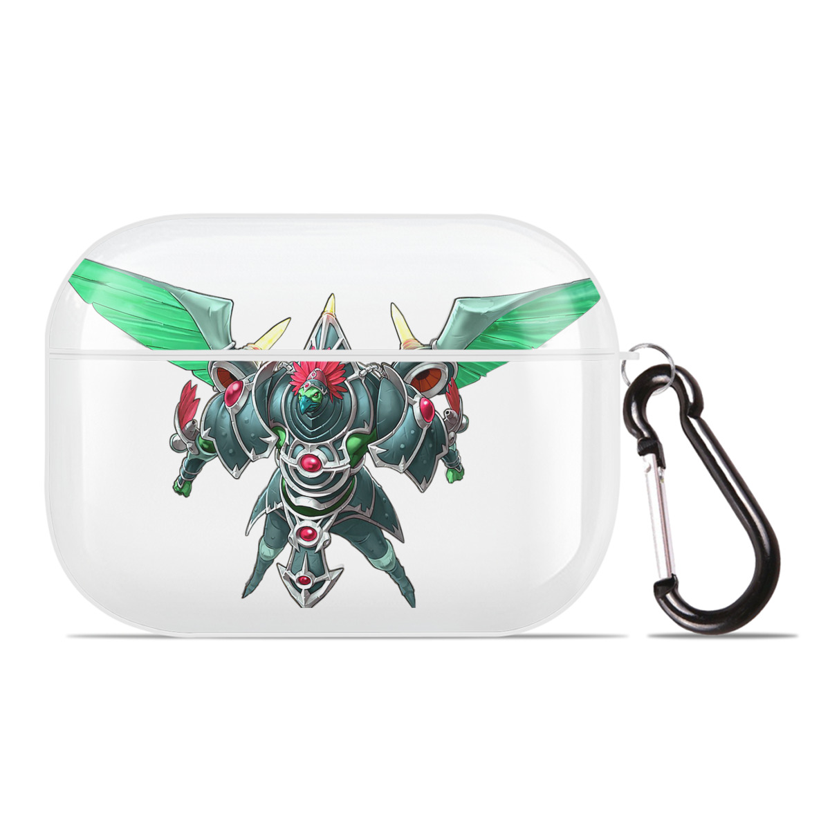 （画像用） 遊☆戯☆王 Yu-Gi-Oh! 【AirPods Pro用】ハードシェル保護ケース 耐衝撃・防指紋・カラビナ付き商品仕様