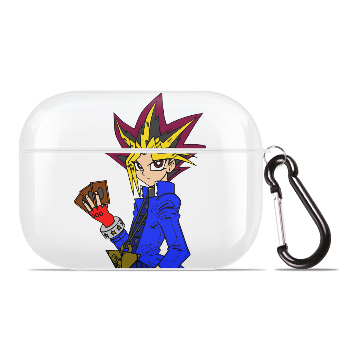 （画像用） 遊☆戯☆王 Yu-Gi-Oh! 【AirPods Pro用】ハードシェル保護ケース 耐衝撃・防指紋・カラビナ付き商品仕様