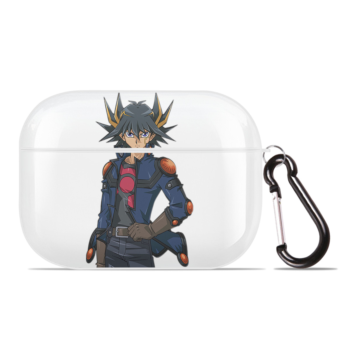 （画像用） 遊☆戯☆王 Yu-Gi-Oh! 【AirPods Pro用】ハードシェル保護ケース 耐衝撃・防指紋・カラビナ付き商品仕様