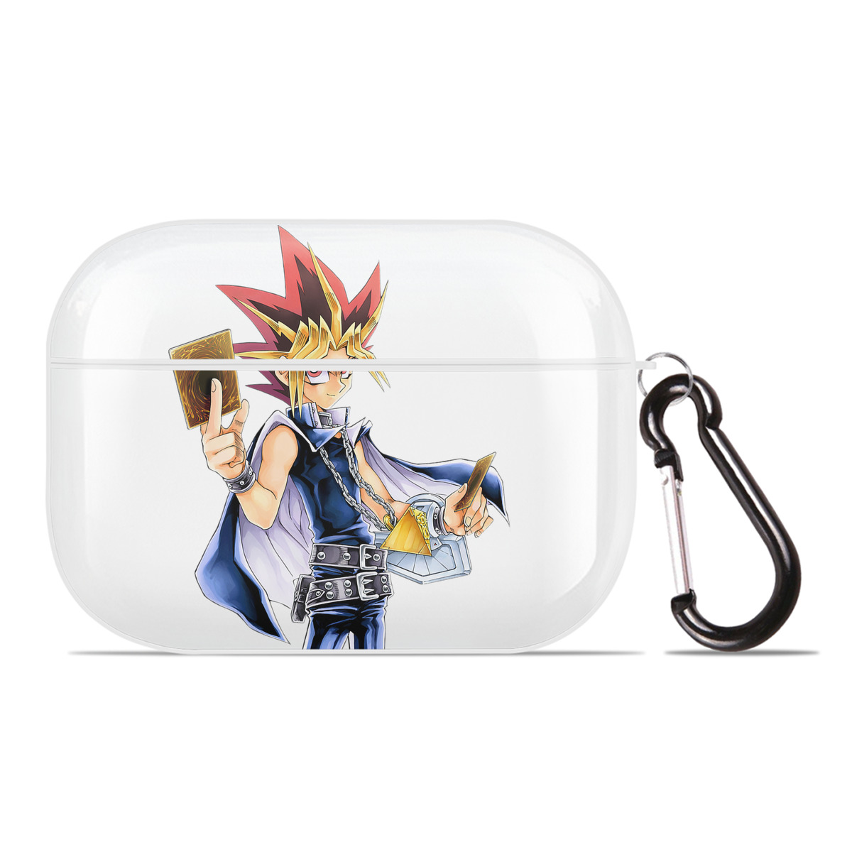 （画像用） 遊☆戯☆王 Yu-Gi-Oh! 【AirPods Pro用】ハードシェル保護ケース 耐衝撃・防指紋・カラビナ付き商品仕様