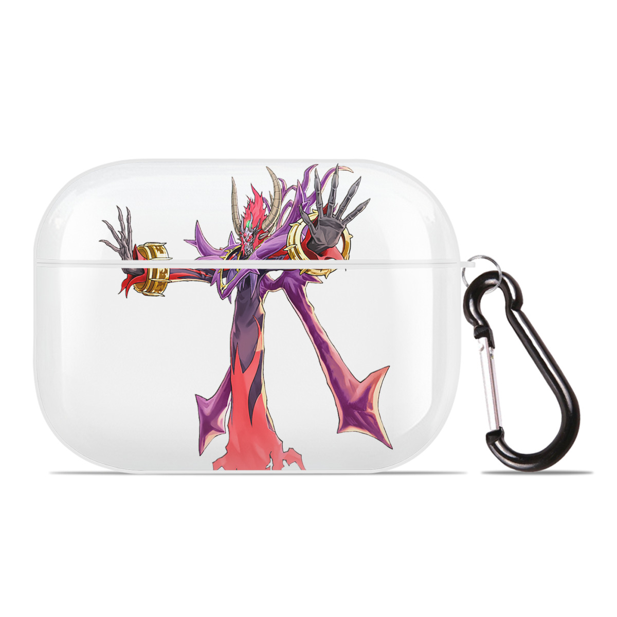 （画像用） 遊☆戯☆王 Yu-Gi-Oh! 【AirPods Pro用】ハードシェル保護ケース 耐衝撃・防指紋・カラビナ付き商品仕様