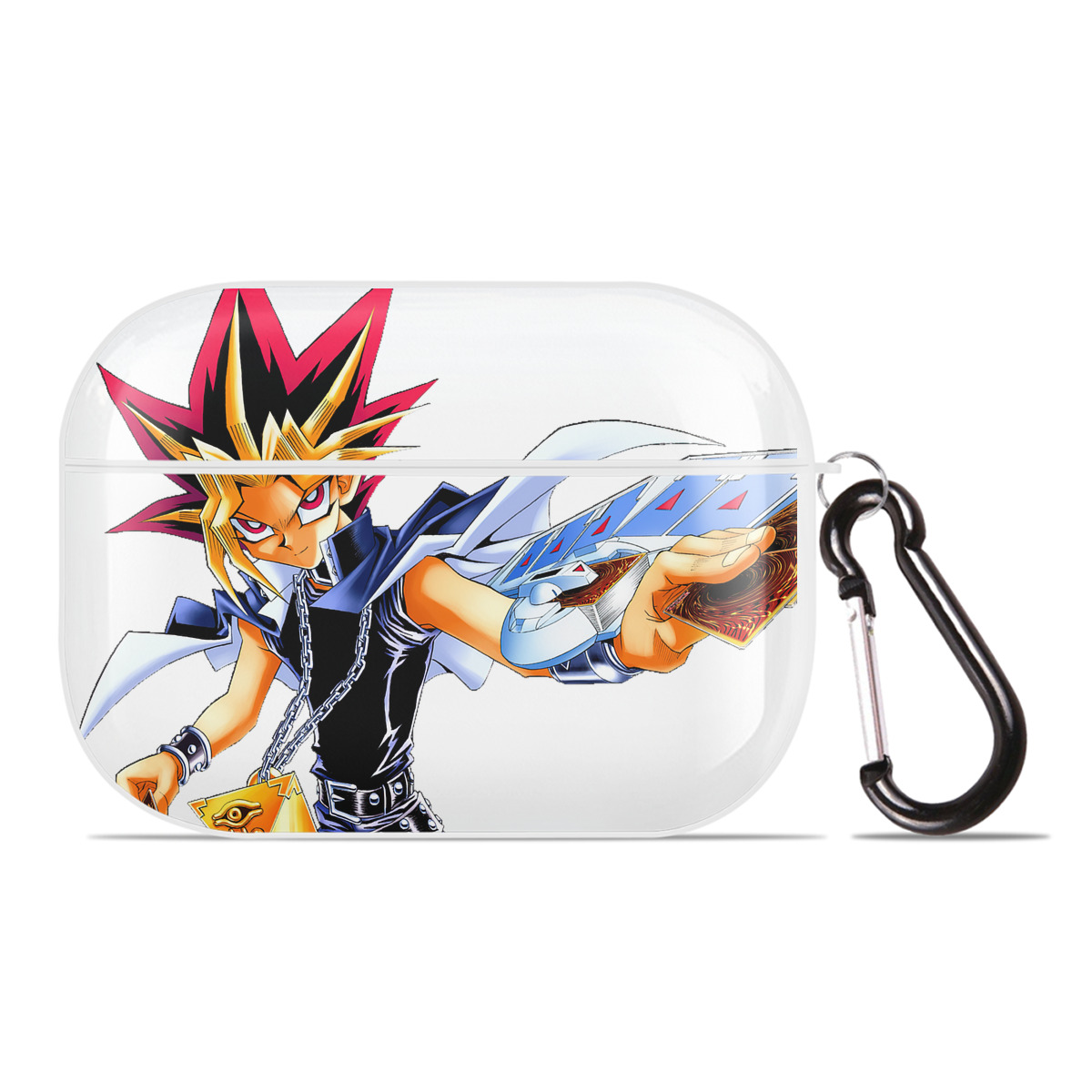 （画像用） 遊☆戯☆王 Yu-Gi-Oh! 【AirPods Pro用】ハードシェル保護ケース 耐衝撃・防指紋・カラビナ付き商品仕様