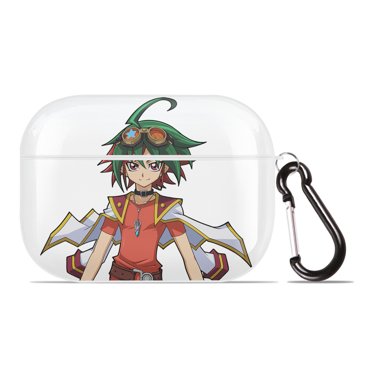 （画像用） 遊☆戯☆王 Yu-Gi-Oh! 【AirPods Pro用】ハードシェル保護ケース 耐衝撃・防指紋・カラビナ付き商品仕様