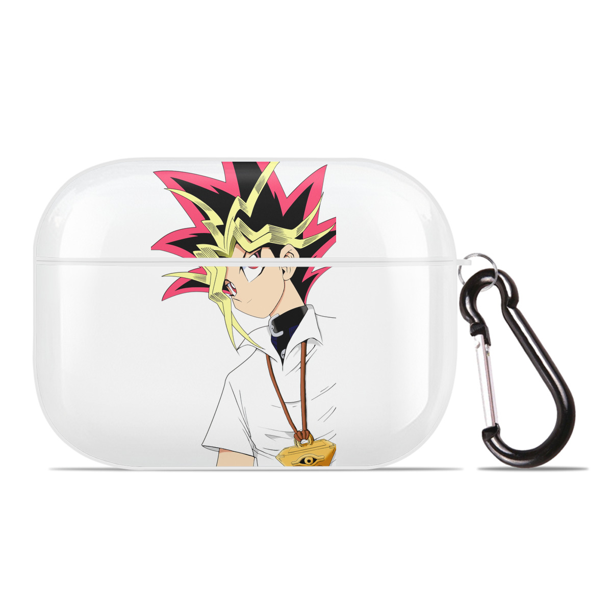 （画像用） 遊☆戯☆王 Yu-Gi-Oh! 【AirPods Pro用】ハードシェル保護ケース 耐衝撃・防指紋・カラビナ付き商品仕様