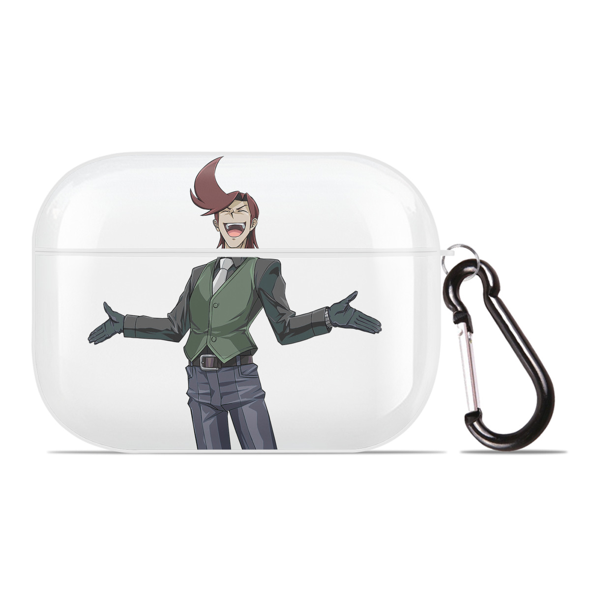 （画像用） 遊☆戯☆王 Yu-Gi-Oh! 【AirPods Pro用】ハードシェル保護ケース 耐衝撃・防指紋・カラビナ付き商品仕様