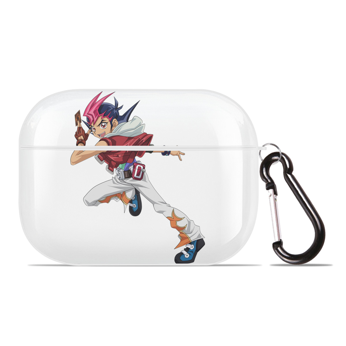 （画像用） 遊☆戯☆王 Yu-Gi-Oh! 【AirPods Pro用】ハードシェル保護ケース 耐衝撃・防指紋・カラビナ付き商品仕様