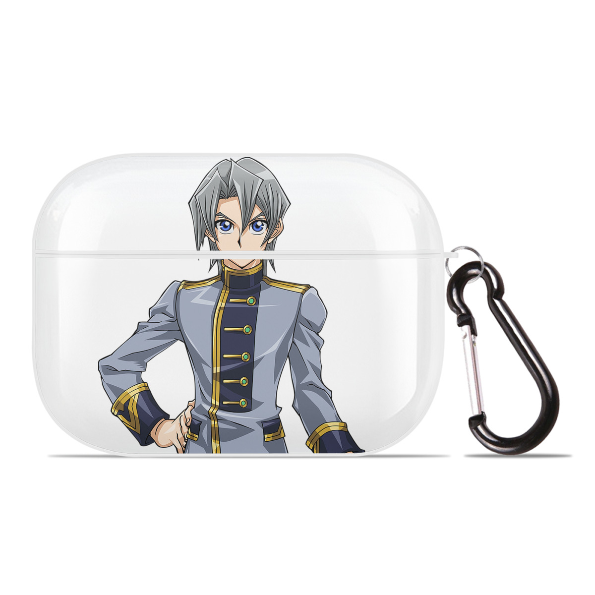 （画像用） 遊☆戯☆王 Yu-Gi-Oh! 【AirPods Pro用】ハードシェル保護ケース 耐衝撃・防指紋・カラビナ付き商品仕様