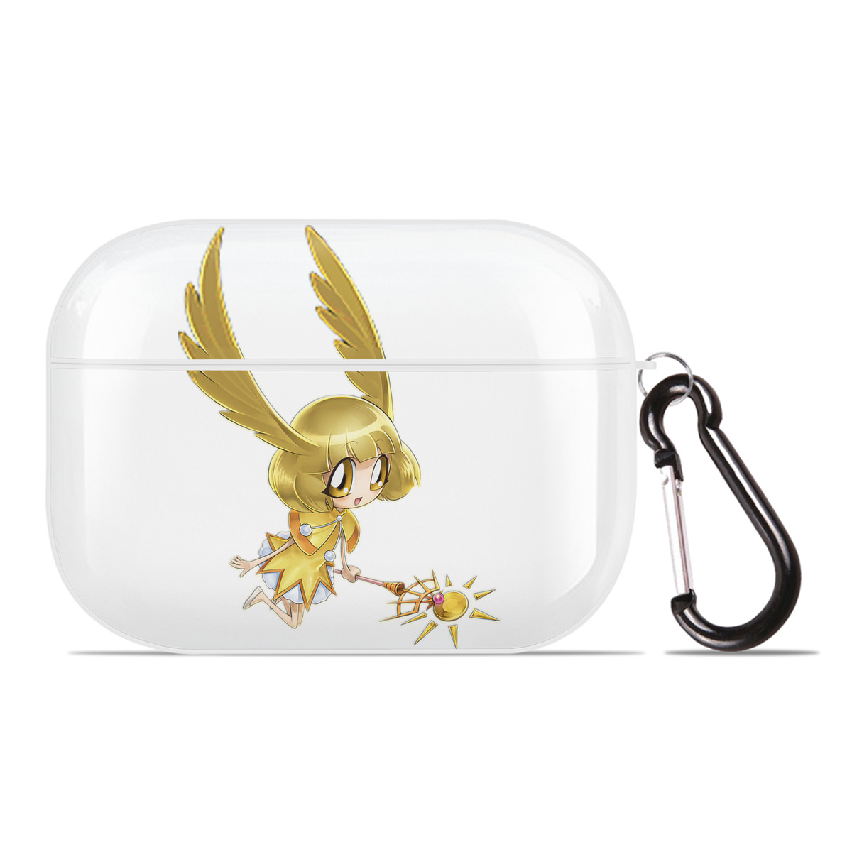 （画像用） 遊☆戯☆王 Yu-Gi-Oh! 【AirPods Pro用】ハードシェル保護ケース 耐衝撃・防指紋・カラビナ付き商品仕様