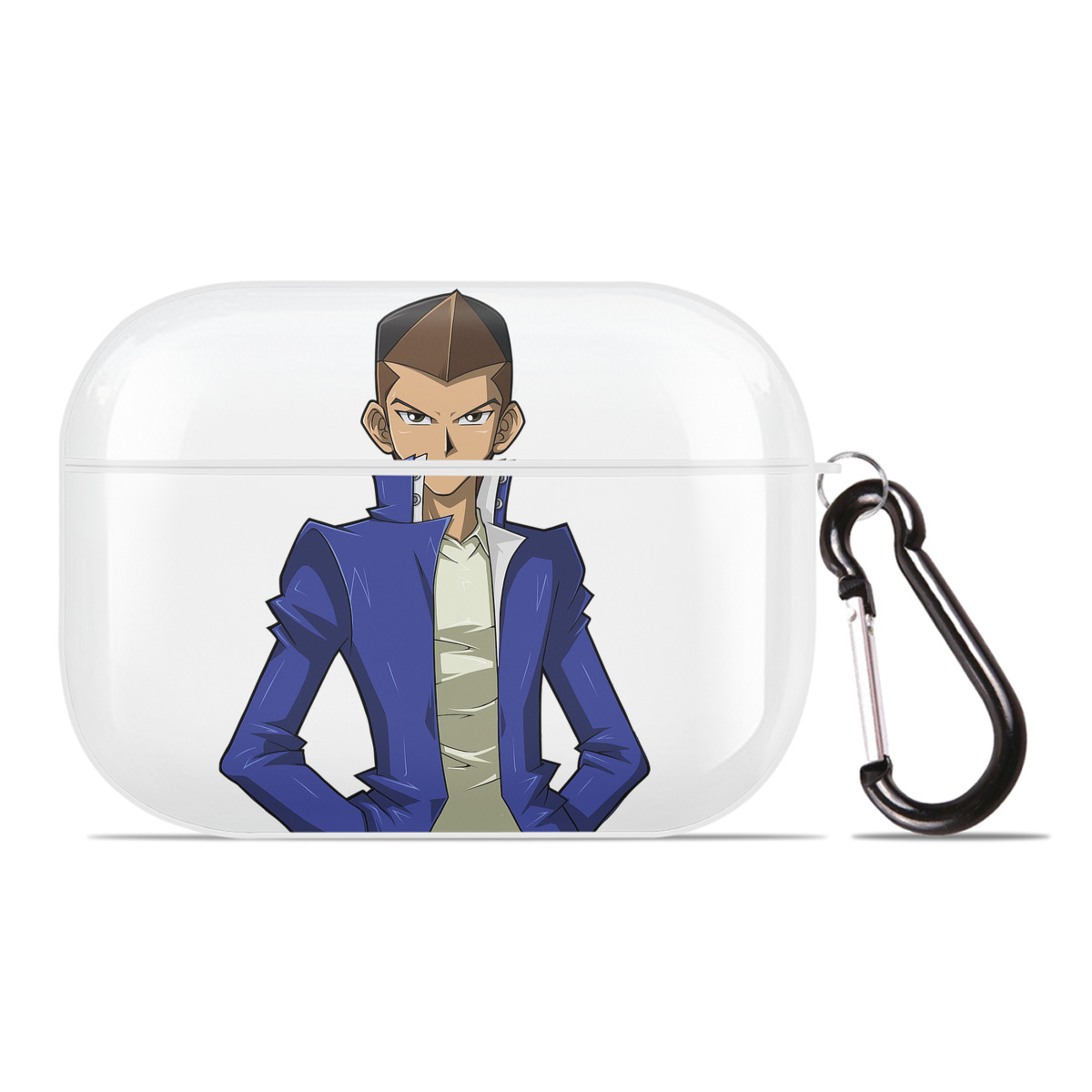 （画像用） 遊☆戯☆王 Yu-Gi-Oh! 【AirPods Pro用】ハードシェル保護ケース 耐衝撃・防指紋・カラビナ付き商品仕様