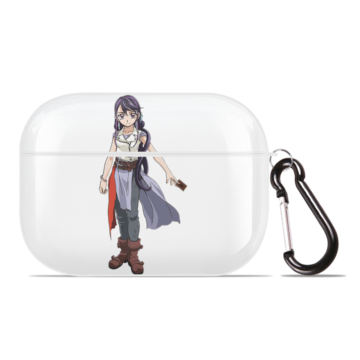 （画像用） 遊☆戯☆王 Yu-Gi-Oh! 【AirPods Pro用】ハードシェル保護ケース 耐衝撃・防指紋・カラビナ付き商品仕様