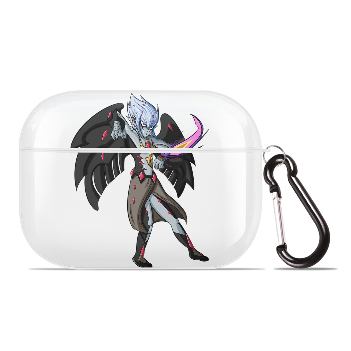 （画像用） 遊☆戯☆王 Yu-Gi-Oh! 【AirPods Pro用】ハードシェル保護ケース 耐衝撃・防指紋・カラビナ付き商品仕様