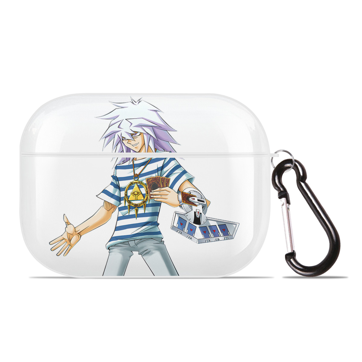 （画像用） 遊☆戯☆王 Yu-Gi-Oh! 【AirPods Pro用】ハードシェル保護ケース 耐衝撃・防指紋・カラビナ付き商品仕様