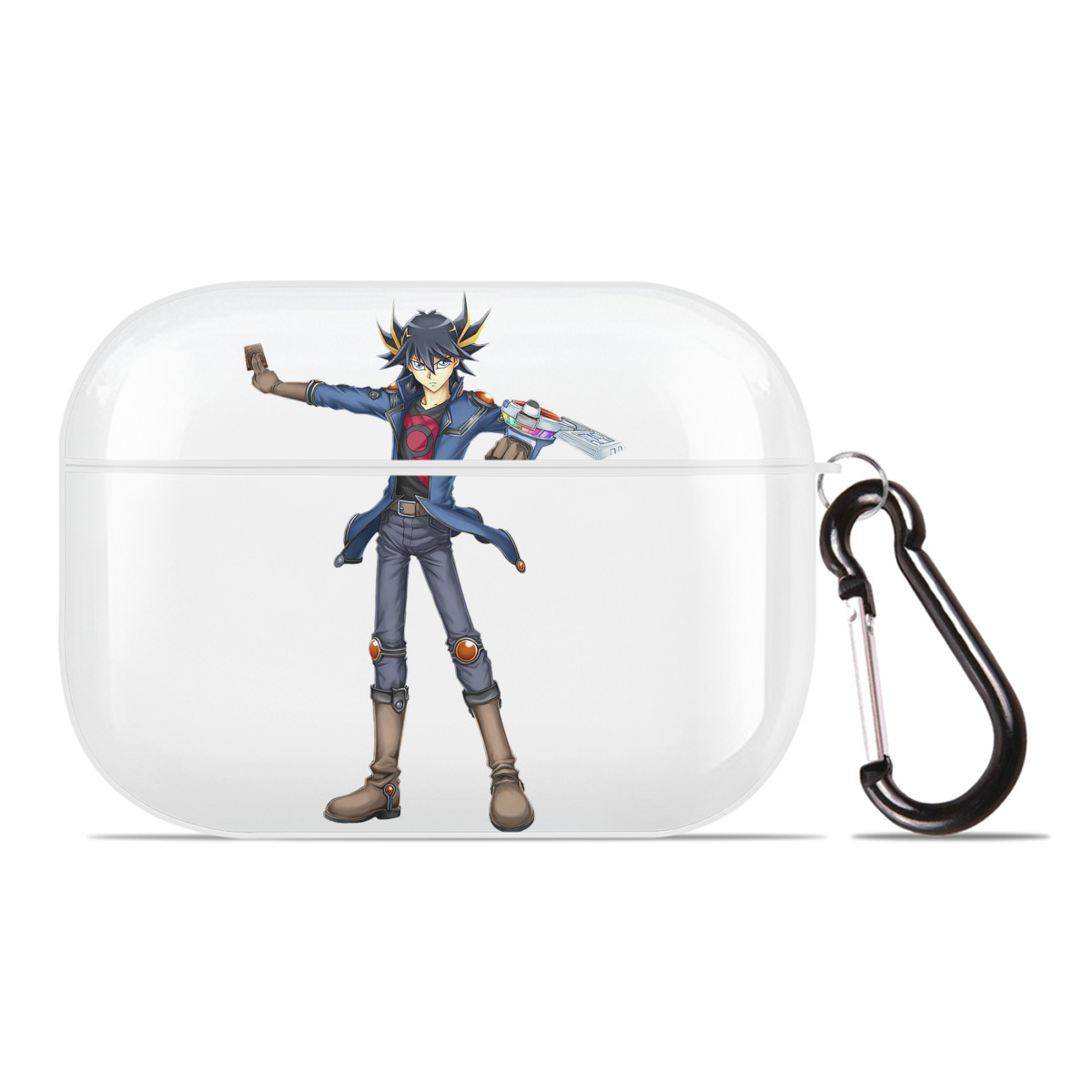 （画像用） 遊☆戯☆王 Yu-Gi-Oh! 【AirPods Pro用】ハードシェル保護ケース 耐衝撃・防指紋・カラビナ付き商品仕様