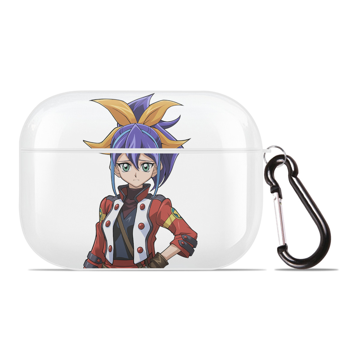 （画像用） 遊☆戯☆王 Yu-Gi-Oh! 【AirPods Pro用】ハードシェル保護ケース 耐衝撃・防指紋・カラビナ付き商品仕様