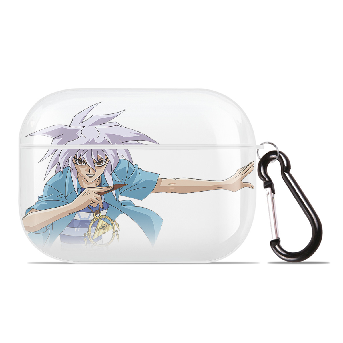 （画像用） 遊☆戯☆王 Yu-Gi-Oh! 【AirPods Pro用】ハードシェル保護ケース 耐衝撃・防指紋・カラビナ付き商品仕様