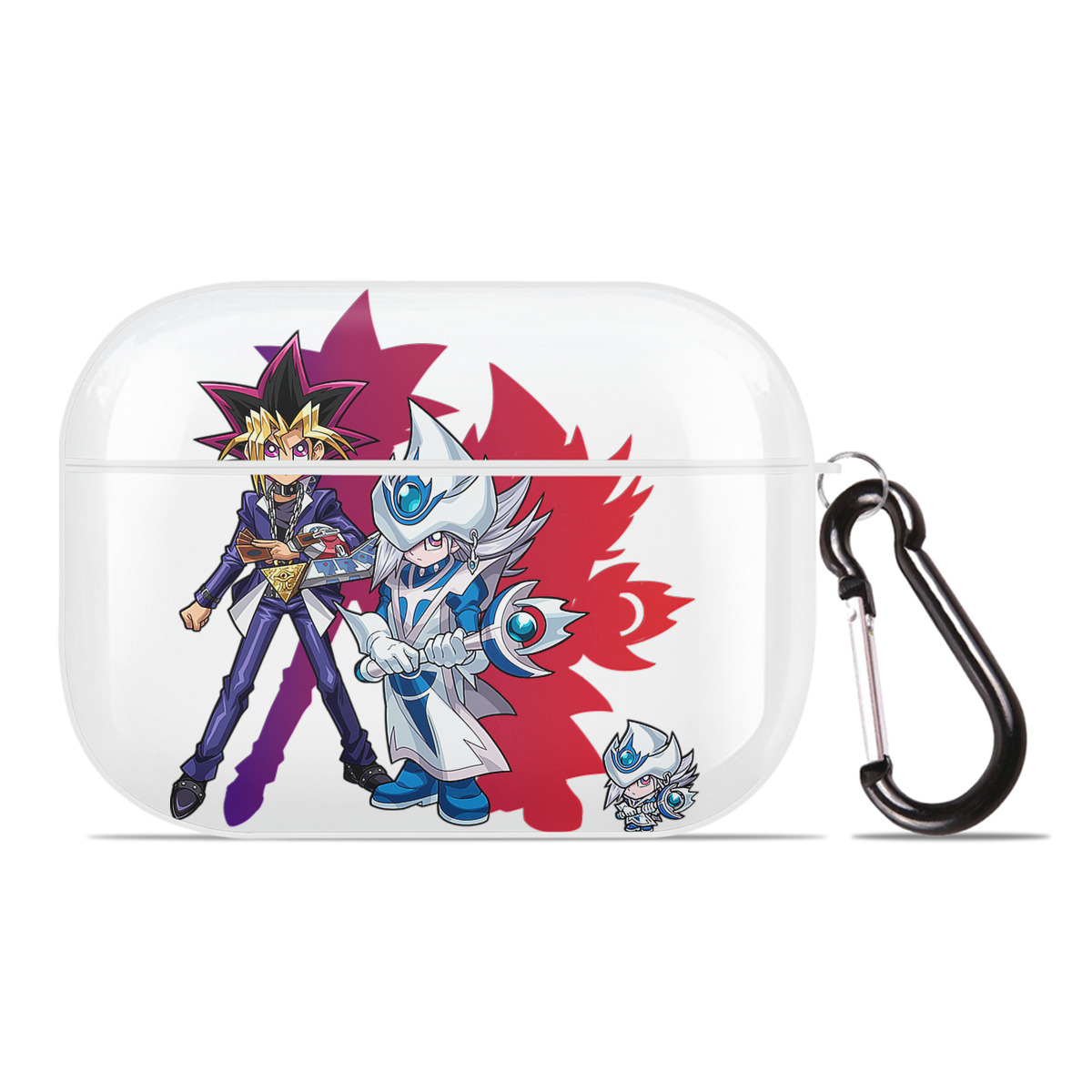 （画像用） 遊☆戯☆王 Yu-Gi-Oh! 【AirPods Pro用】ハードシェル保護ケース 耐衝撃・防指紋・カラビナ付き商品仕様