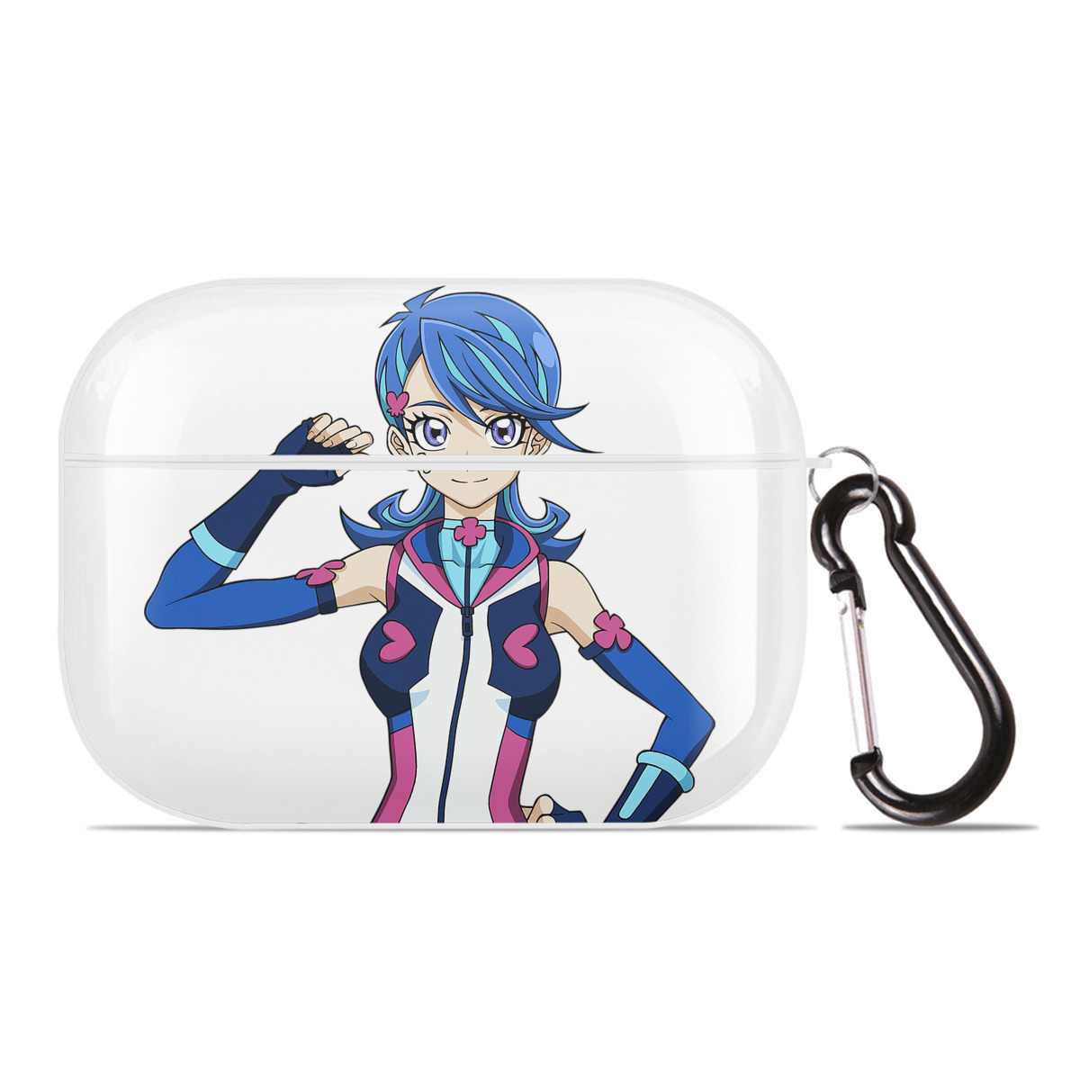 （画像用） 遊☆戯☆王 Yu-Gi-Oh! 【AirPods Pro用】ハードシェル保護ケース 耐衝撃・防指紋・カラビナ付き商品仕様