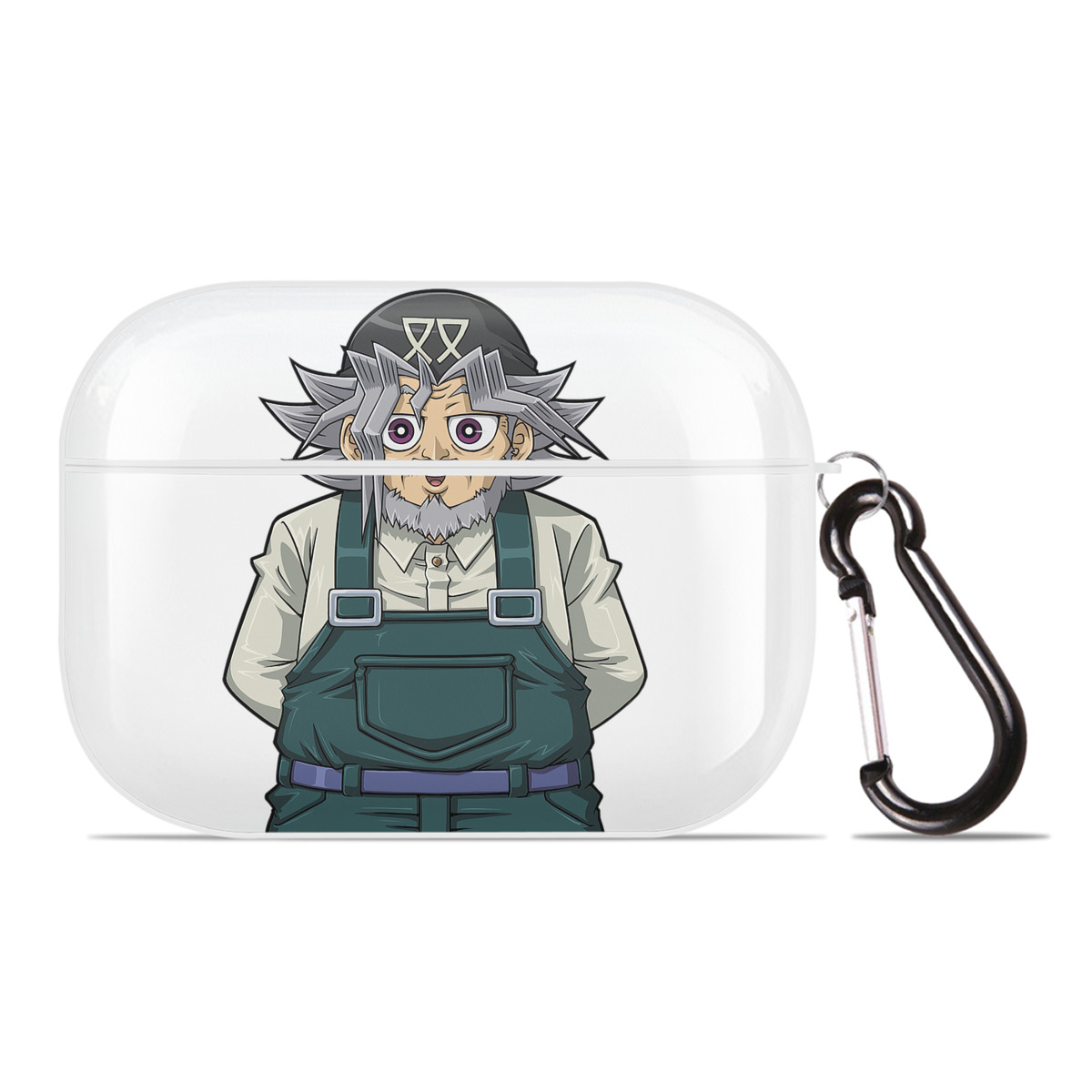 （画像用） 遊☆戯☆王 Yu-Gi-Oh! 【AirPods Pro用】ハードシェル保護ケース 耐衝撃・防指紋・カラビナ付き商品仕様