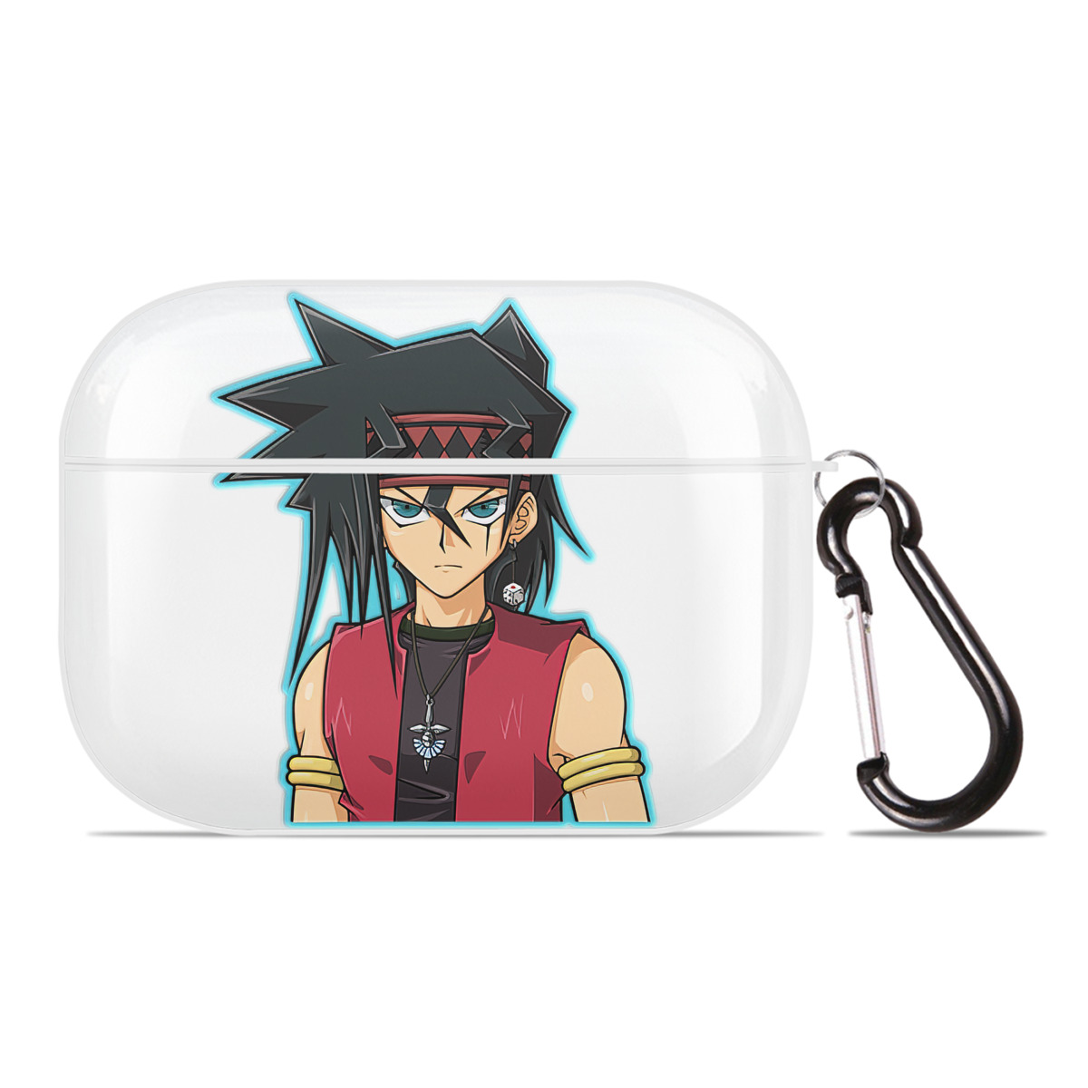 （画像用） 遊☆戯☆王 Yu-Gi-Oh! 【AirPods Pro用】ハードシェル保護ケース 耐衝撃・防指紋・カラビナ付き商品仕様