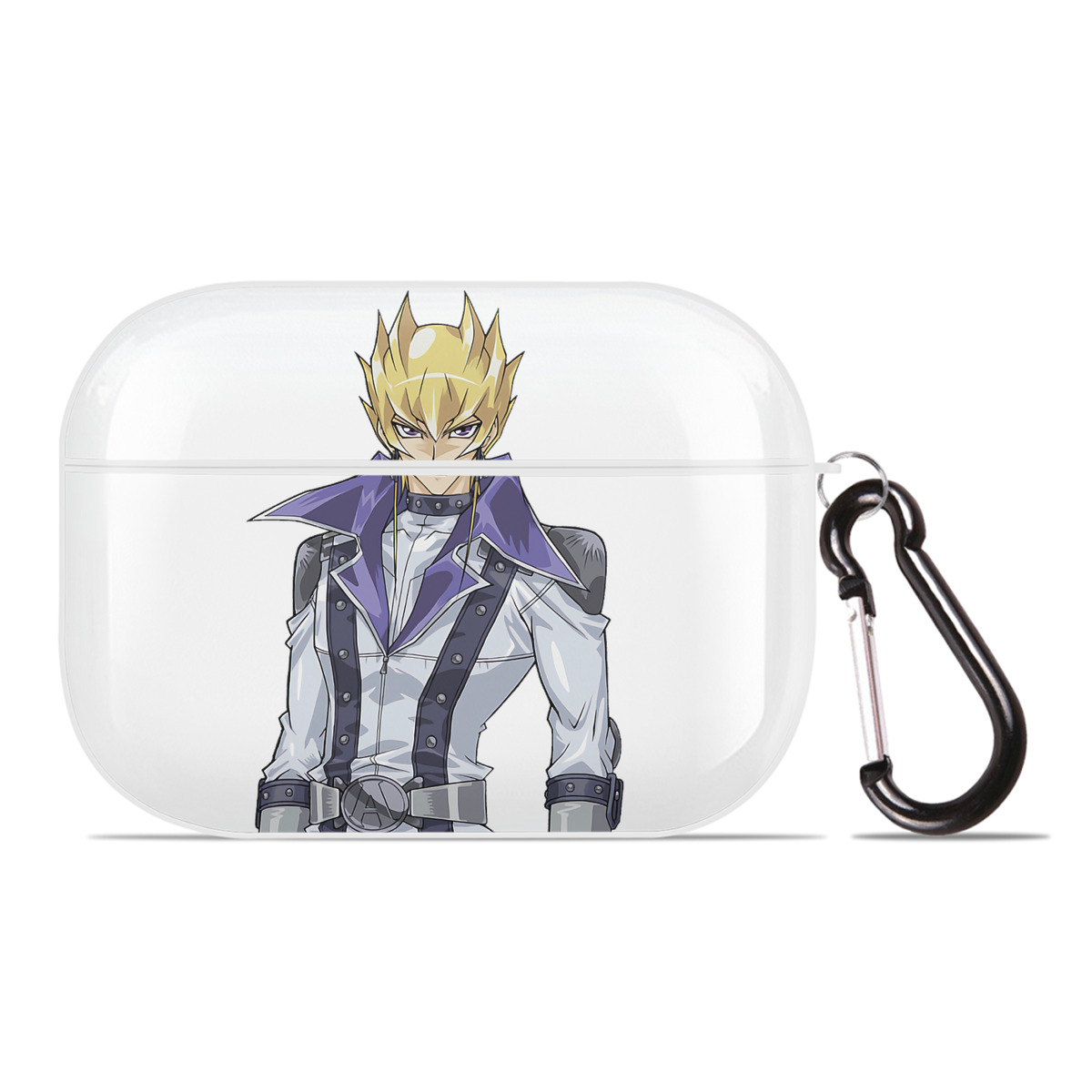 （画像用） 遊☆戯☆王 Yu-Gi-Oh! 【AirPods Pro用】ハードシェル保護ケース 耐衝撃・防指紋・カラビナ付き商品仕様