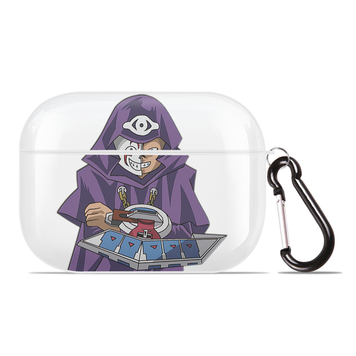 （画像用） 遊☆戯☆王 Yu-Gi-Oh! 【AirPods Pro用】ハードシェル保護ケース 耐衝撃・防指紋・カラビナ付き商品仕様