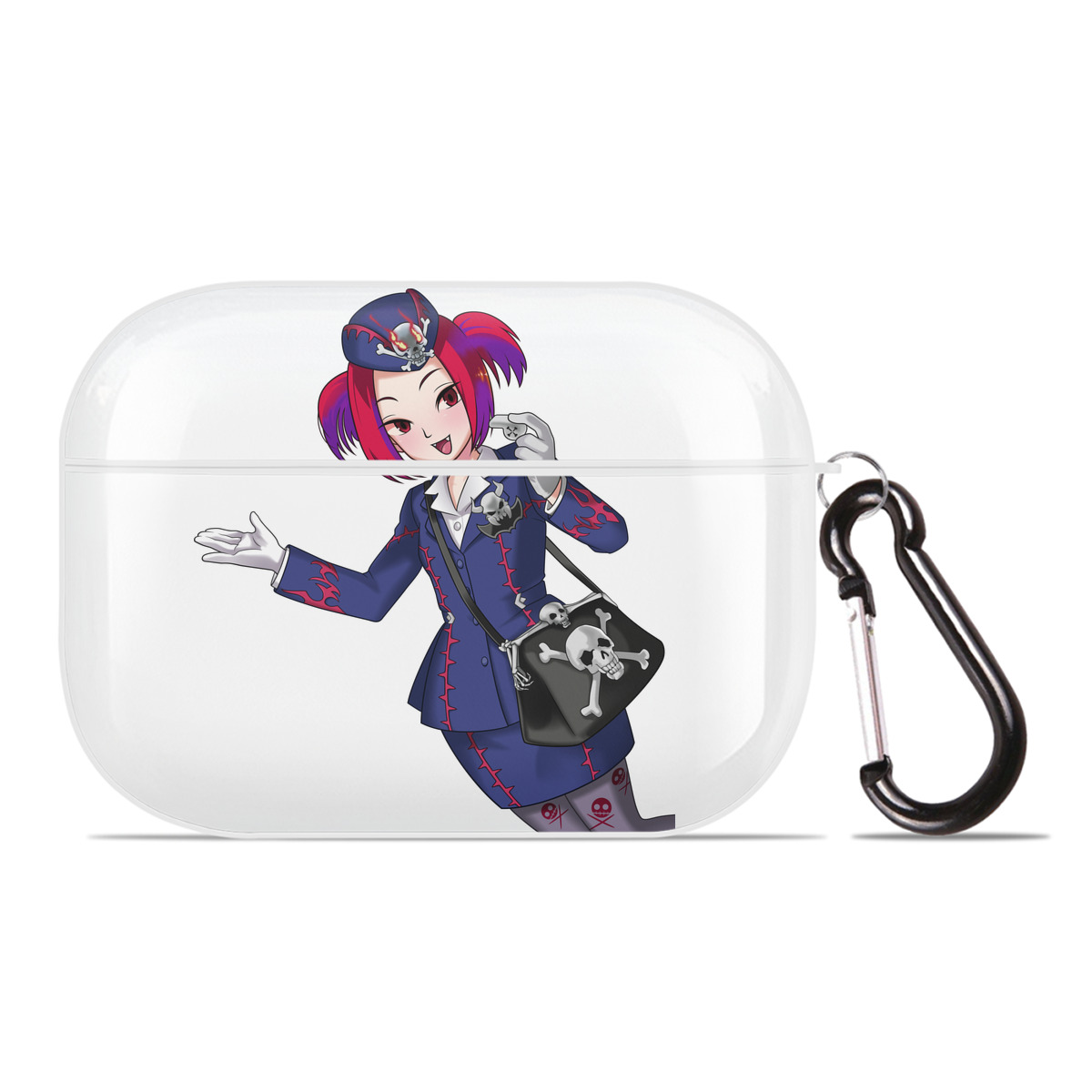 （画像用） 遊☆戯☆王 Yu-Gi-Oh! 【AirPods Pro用】ハードシェル保護ケース 耐衝撃・防指紋・カラビナ付き商品仕様