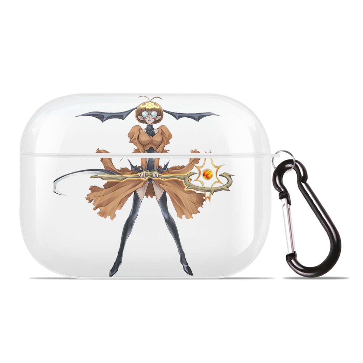 （画像用） 遊☆戯☆王 Yu-Gi-Oh! 【AirPods Pro用】ハードシェル保護ケース 耐衝撃・防指紋・カラビナ付き商品仕様