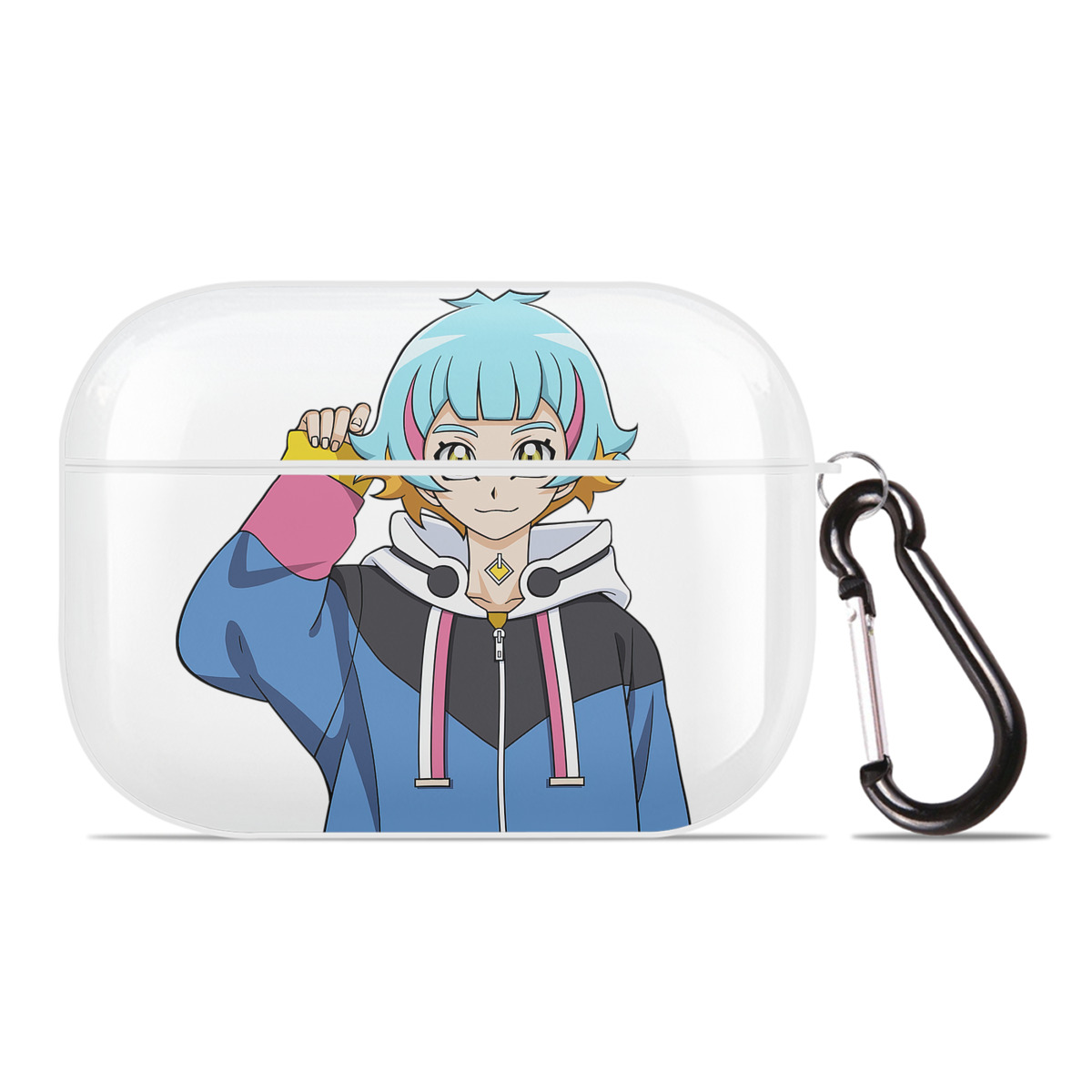 （画像用） 遊☆戯☆王 Yu-Gi-Oh! 【AirPods Pro用】ハードシェル保護ケース 耐衝撃・防指紋・カラビナ付き商品仕様
