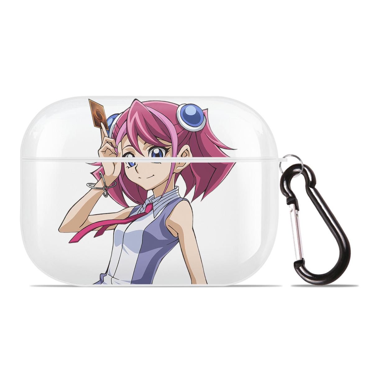 （画像用） 遊☆戯☆王 Yu-Gi-Oh! 【AirPods Pro用】ハードシェル保護ケース 耐衝撃・防指紋・カラビナ付き商品仕様