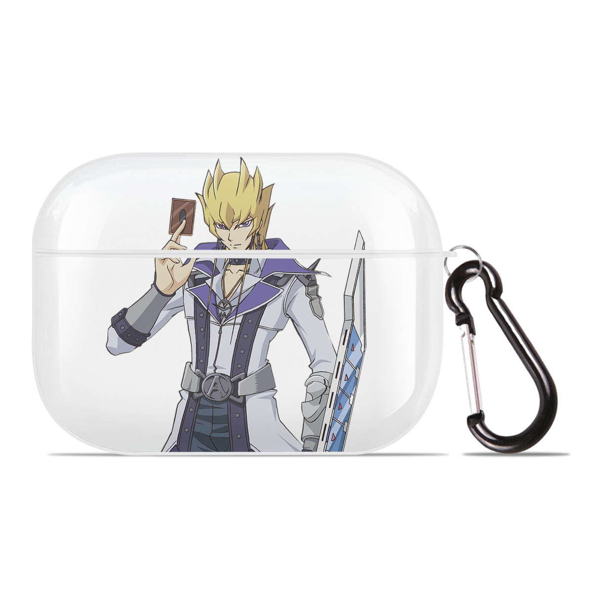 （画像用） 遊☆戯☆王 Yu-Gi-Oh! 【AirPods Pro用】ハードシェル保護ケース 耐衝撃・防指紋・カラビナ付き商品仕様