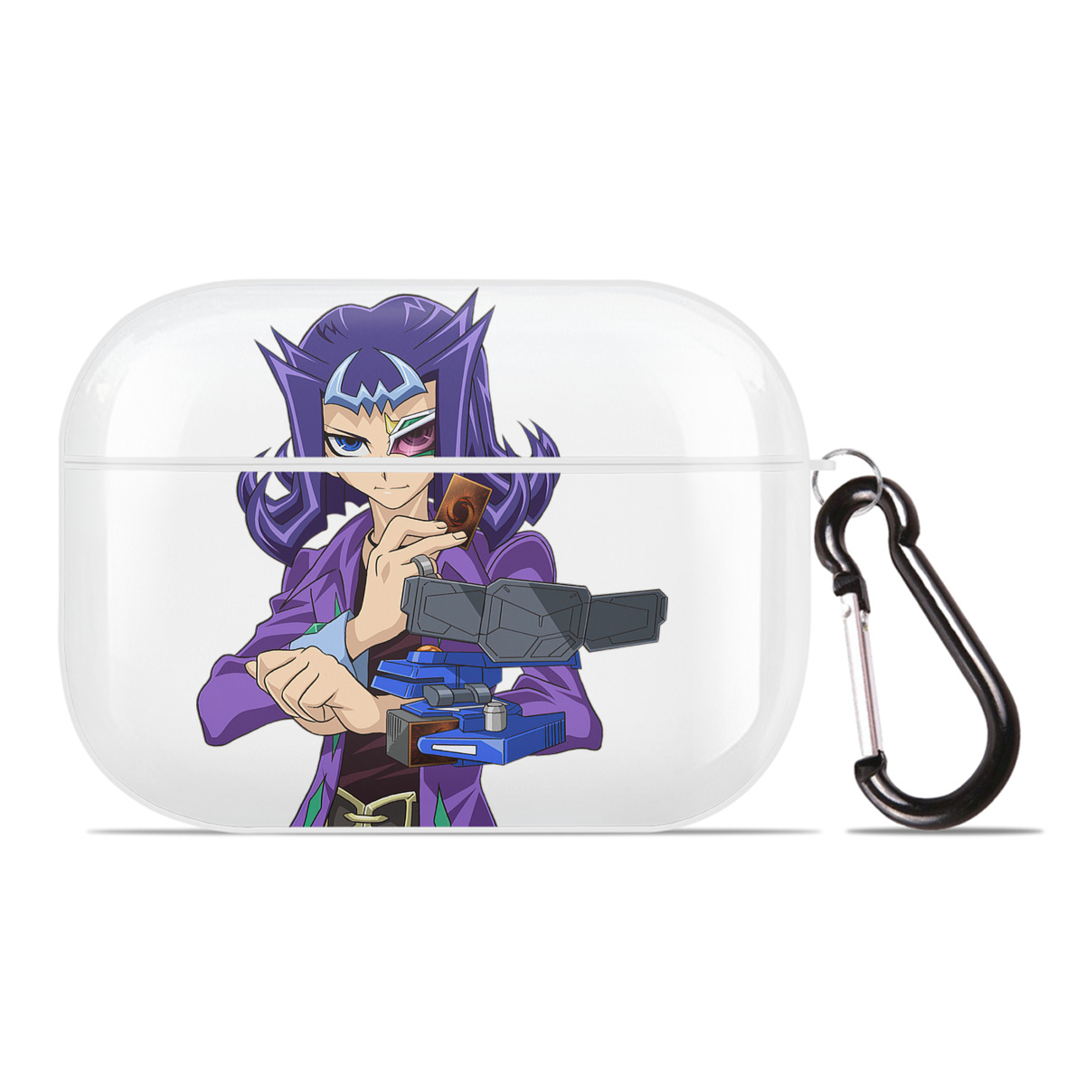 （画像用） 遊☆戯☆王 Yu-Gi-Oh! 【AirPods Pro用】ハードシェル保護ケース 耐衝撃・防指紋・カラビナ付き商品仕様