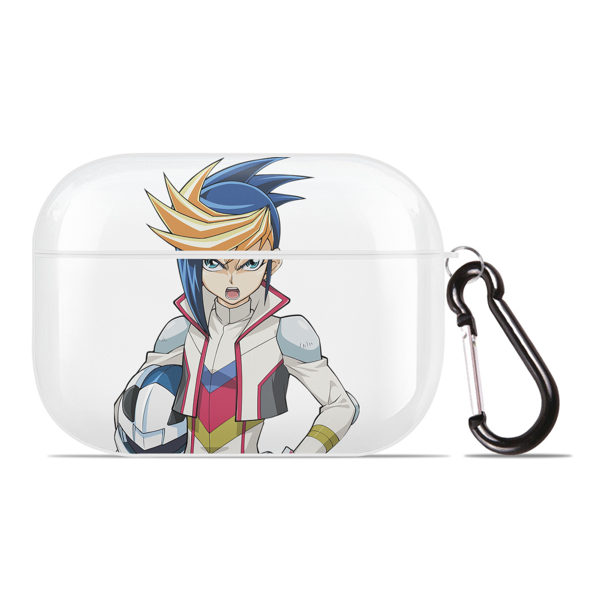 （画像用） 遊☆戯☆王 Yu-Gi-Oh! 【AirPods Pro用】ハードシェル保護ケース 耐衝撃・防指紋・カラビナ付き商品仕様