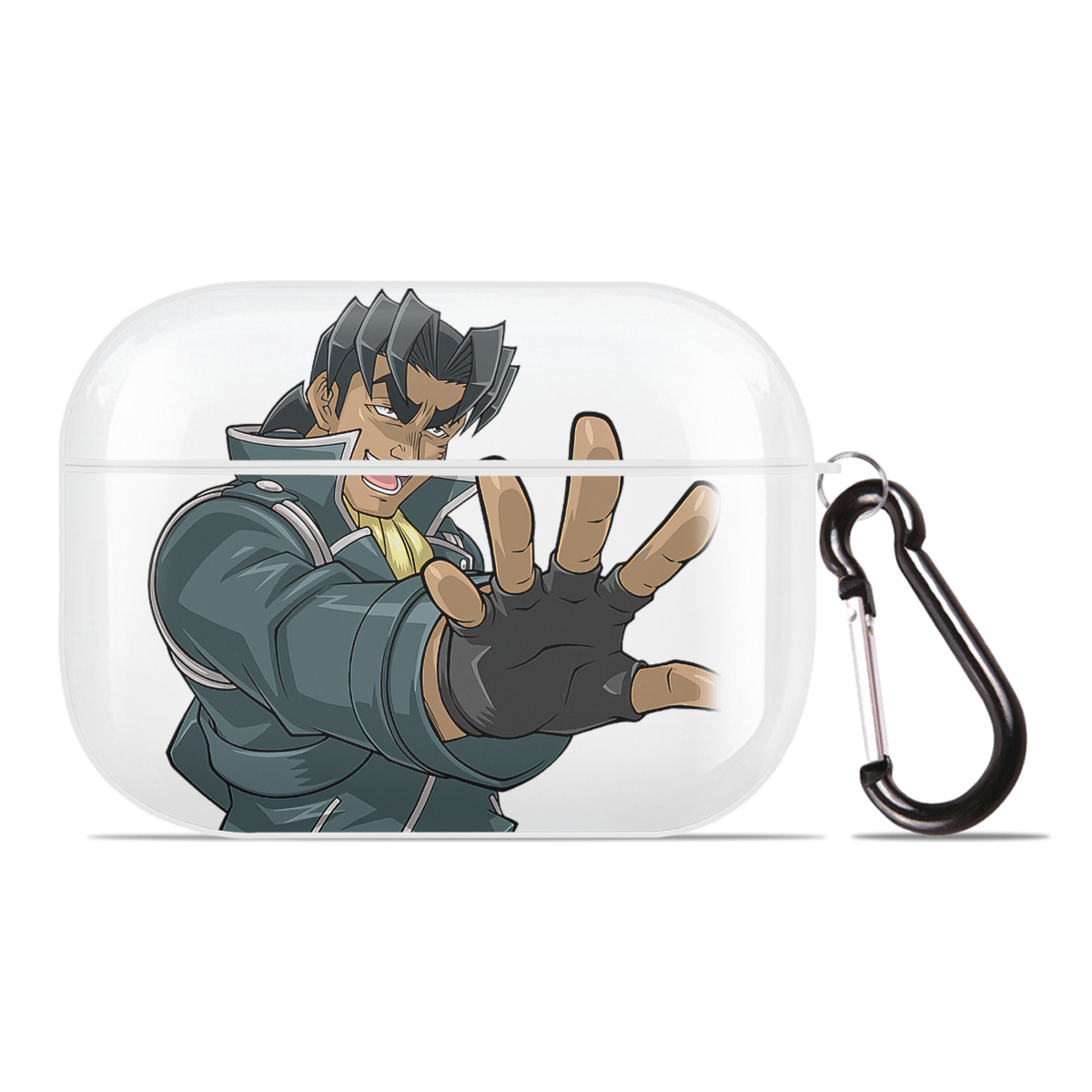 （画像用） 遊☆戯☆王 Yu-Gi-Oh! 【AirPods Pro用】ハードシェル保護ケース 耐衝撃・防指紋・カラビナ付き商品仕様