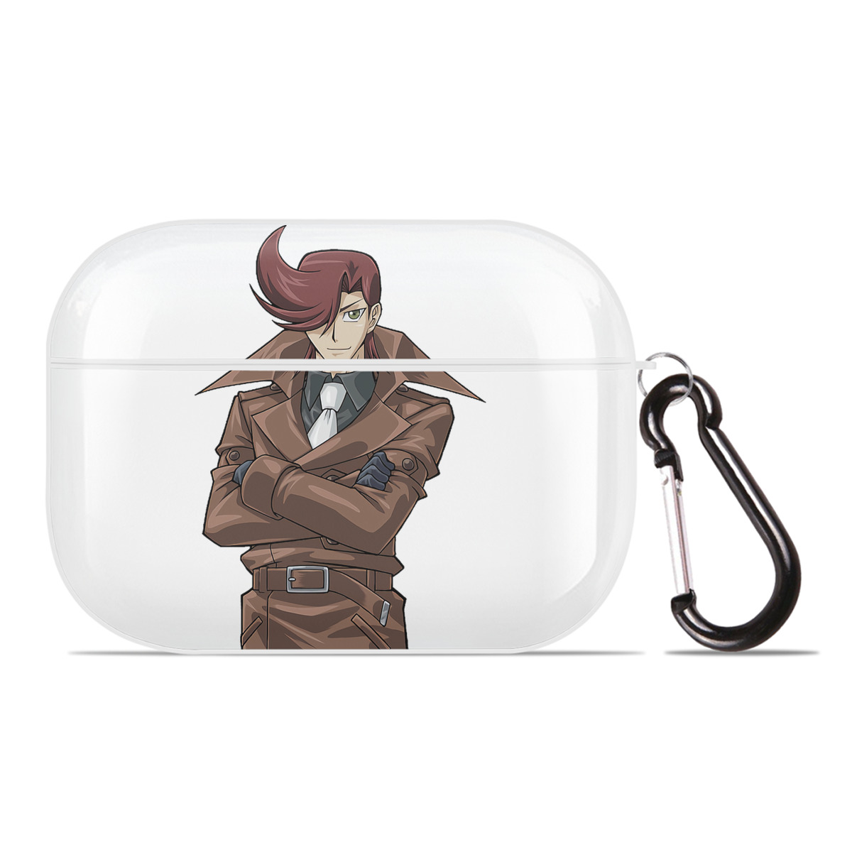 （画像用） 遊☆戯☆王 Yu-Gi-Oh! 【AirPods Pro用】ハードシェル保護ケース 耐衝撃・防指紋・カラビナ付き商品仕様