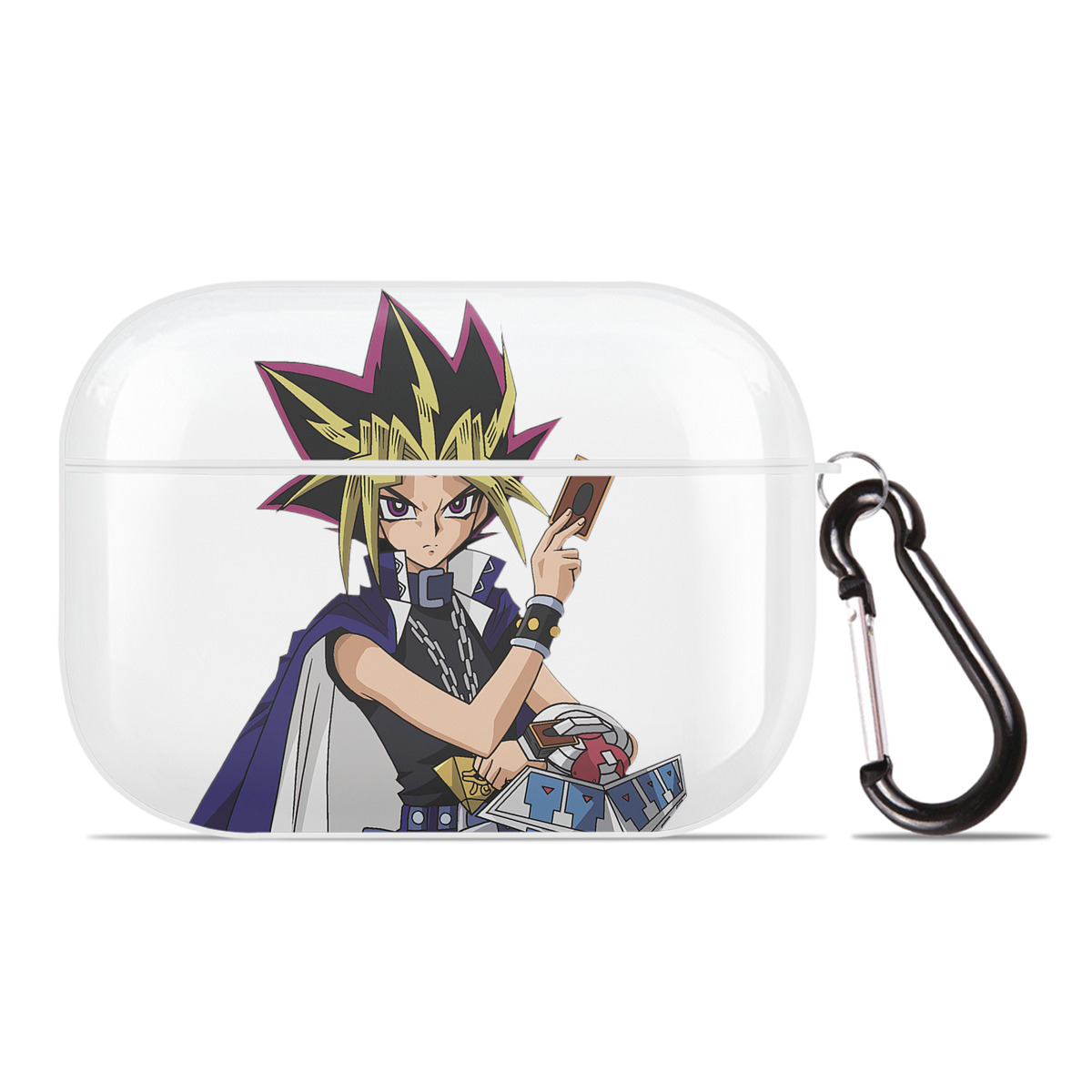 （画像用） 遊☆戯☆王 Yu-Gi-Oh! 【AirPods Pro用】ハードシェル保護ケース 耐衝撃・防指紋・カラビナ付き商品仕様