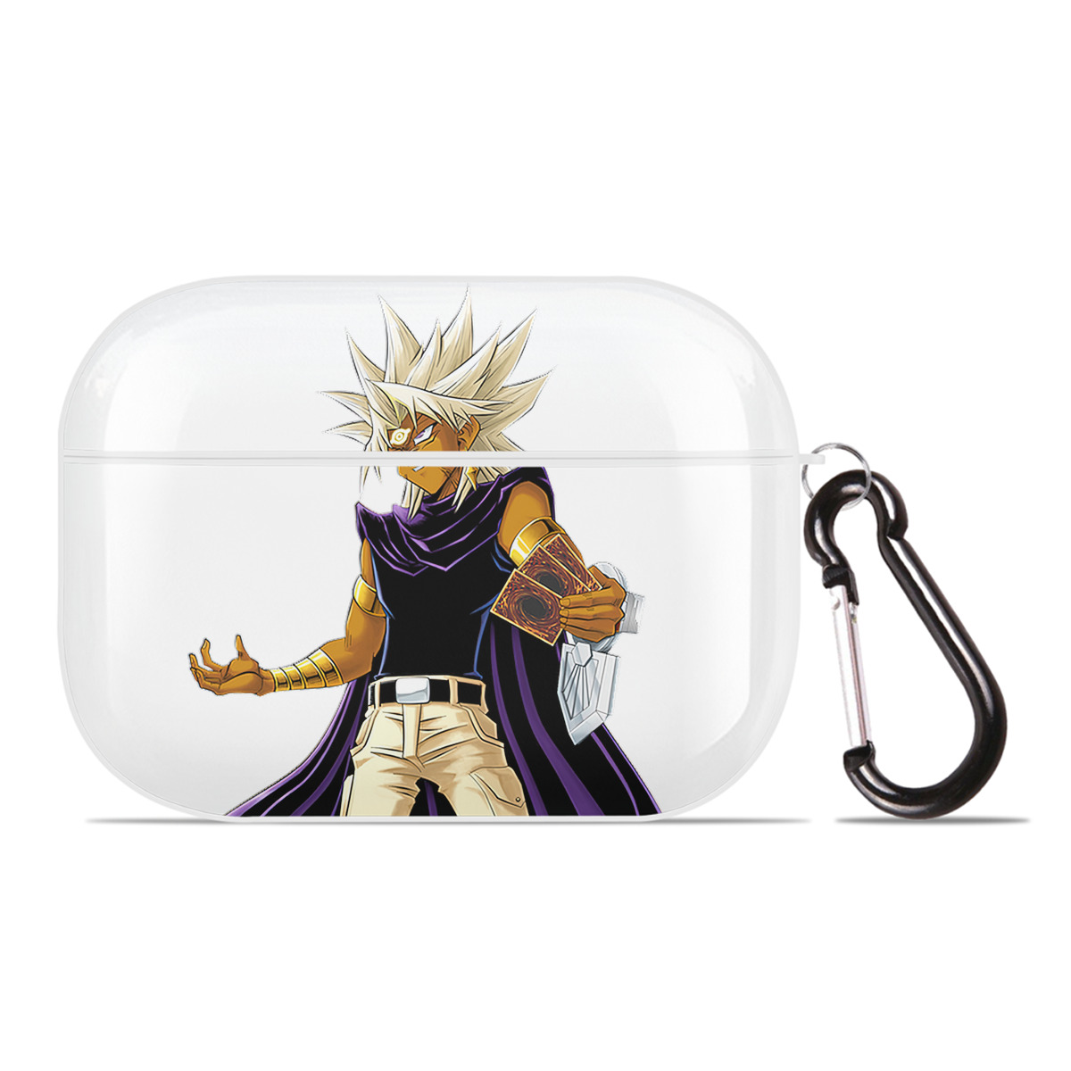 （画像用） 遊☆戯☆王 Yu-Gi-Oh! 【AirPods Pro用】ハードシェル保護ケース 耐衝撃・防指紋・カラビナ付き商品仕様