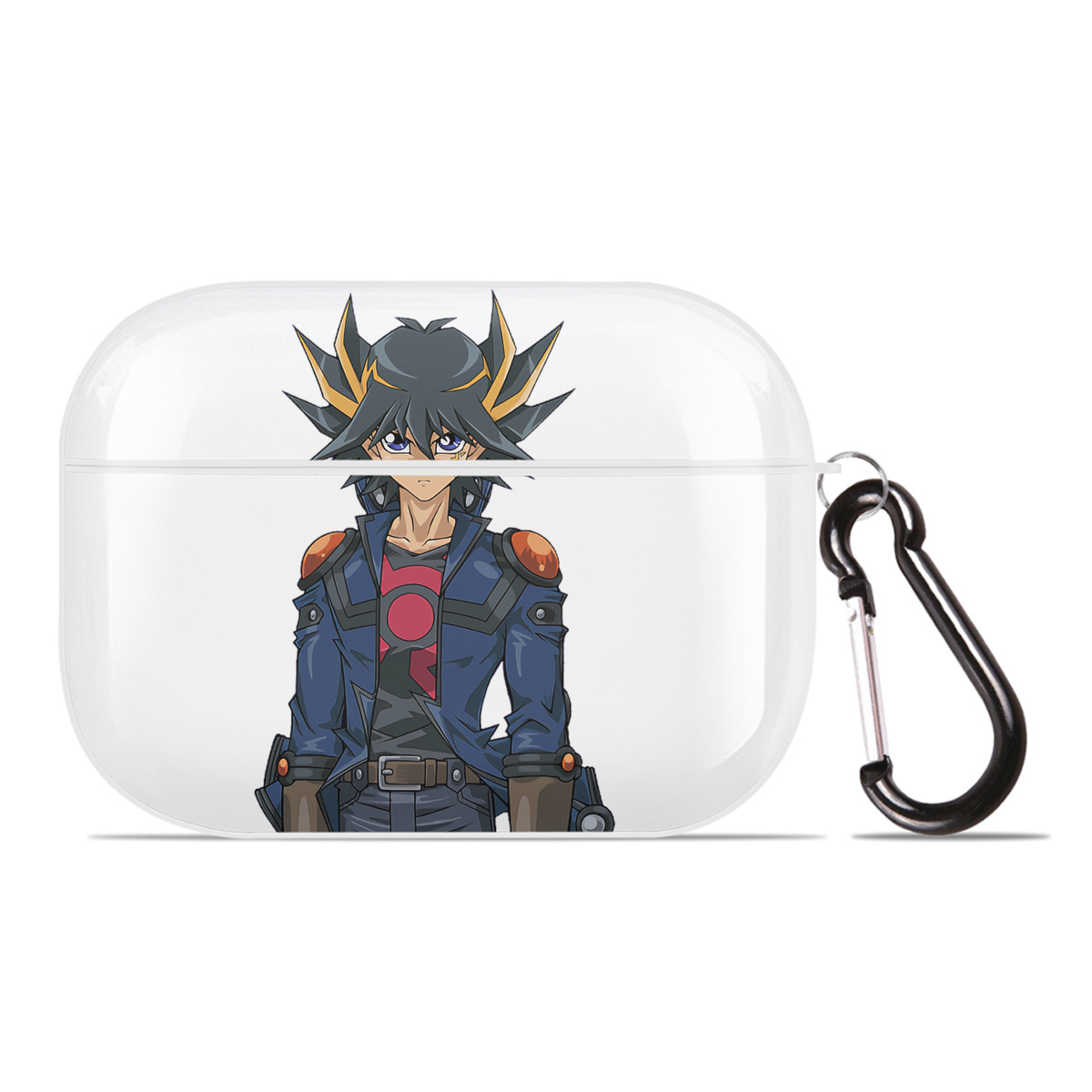 （画像用） 遊☆戯☆王 Yu-Gi-Oh! 【AirPods Pro用】ハードシェル保護ケース 耐衝撃・防指紋・カラビナ付き商品仕様