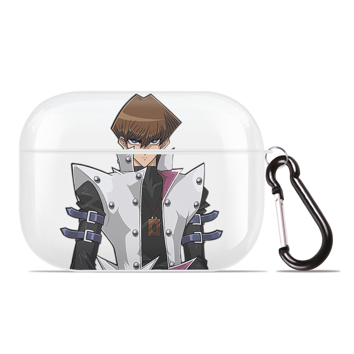 （画像用） 遊☆戯☆王 Yu-Gi-Oh! 【AirPods Pro用】ハードシェル保護ケース 耐衝撃・防指紋・カラビナ付き商品仕様