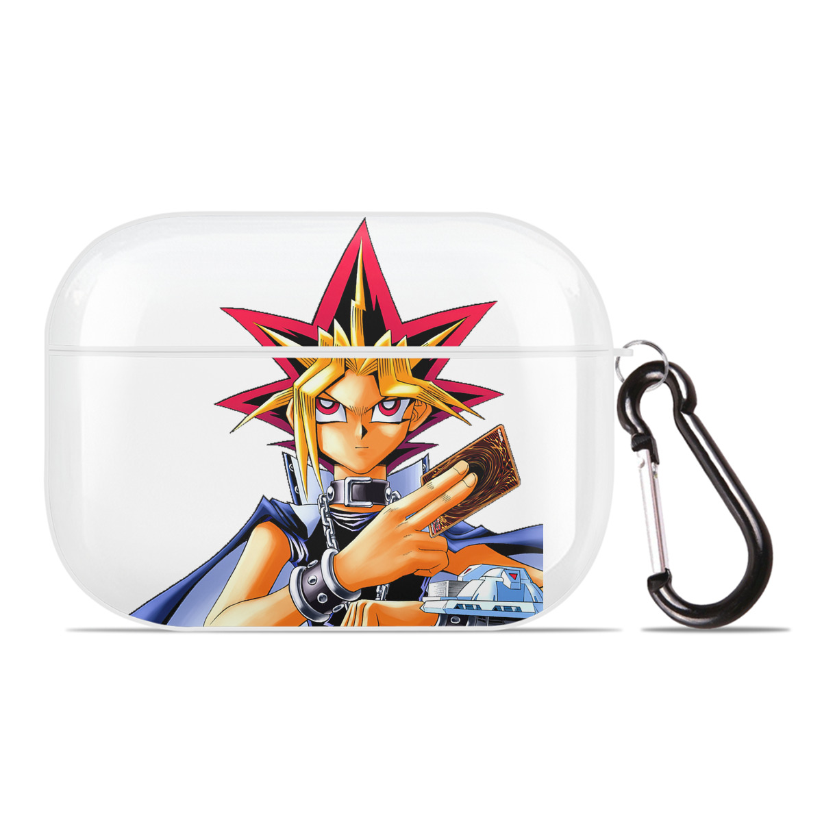 （画像用） 遊☆戯☆王 Yu-Gi-Oh! 【AirPods Pro用】ハードシェル保護ケース 耐衝撃・防指紋・カラビナ付き商品仕様